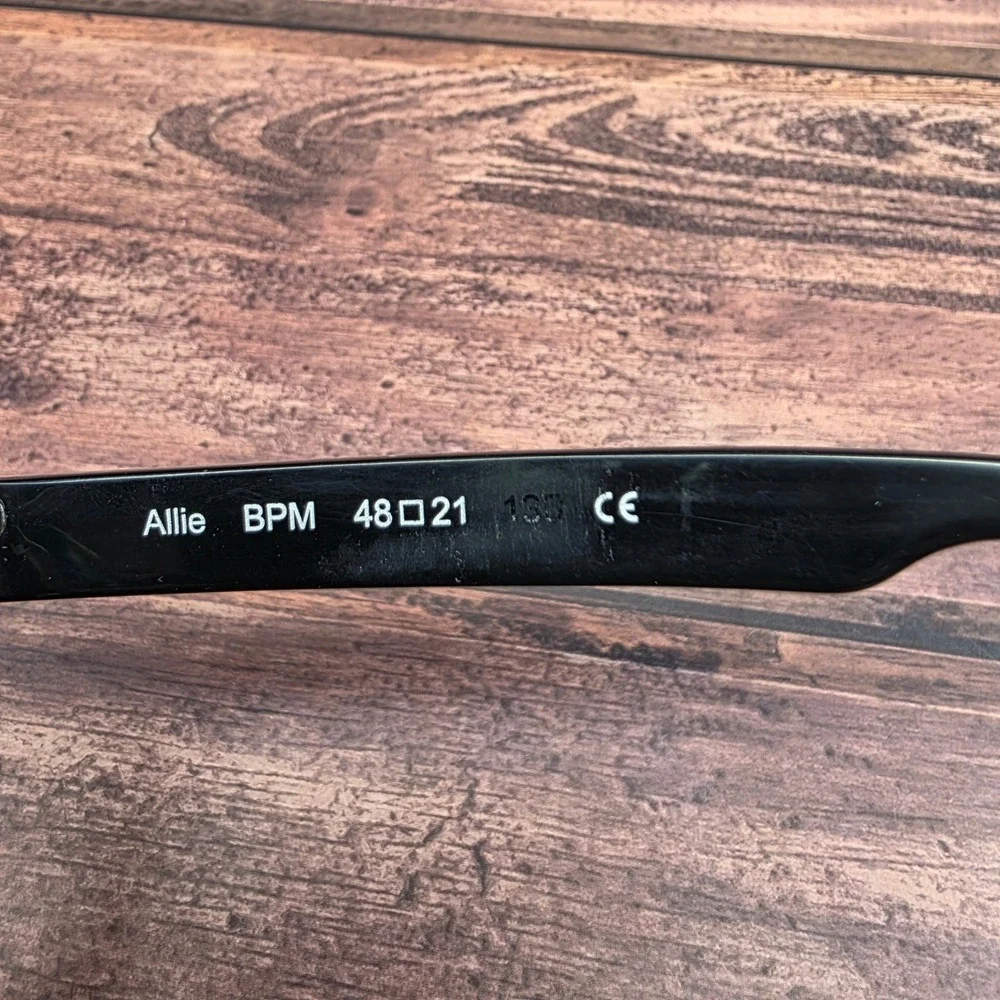Isson Australia Allie BPM Black Grey Marble Round Eyeglass Frames 48-21-135